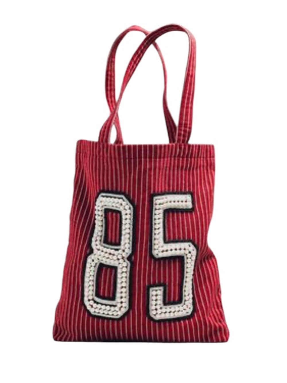 DAILY PRACTICE➕ANTHROPOLOGIE Beaded Canvas Tote Bag NWT